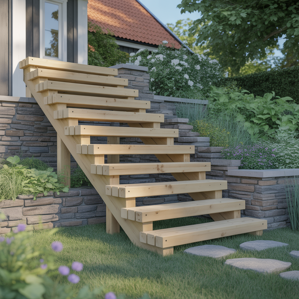 5.Hur du bygger en stabil och saker trappa i tradgarden