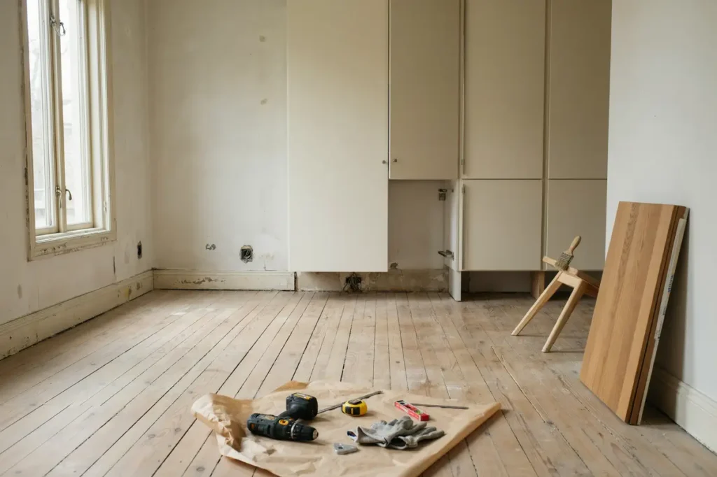 planera k ksrenovering med nytt ikea k k och golvslipning